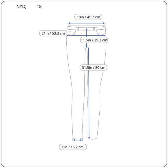 NYDJ Not Your Daughters Womens Jeans 18 Plus Pull On Legging Tapered SL79E - Picture 2 of 10